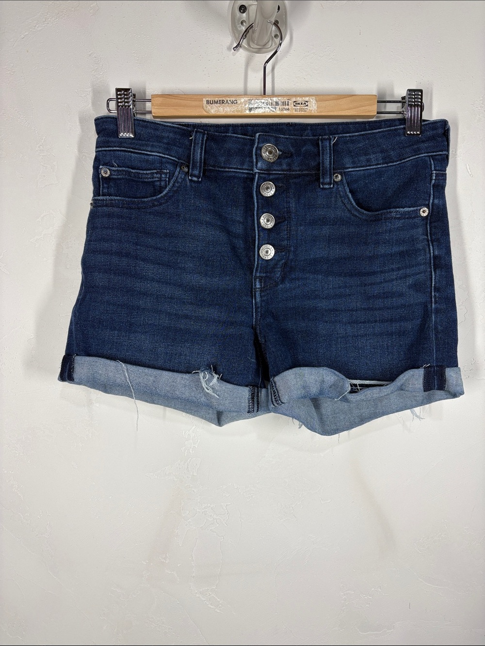 American Eagle Dream Shorts Dark Wash Denim Button-Fly Women's Shorts size 6